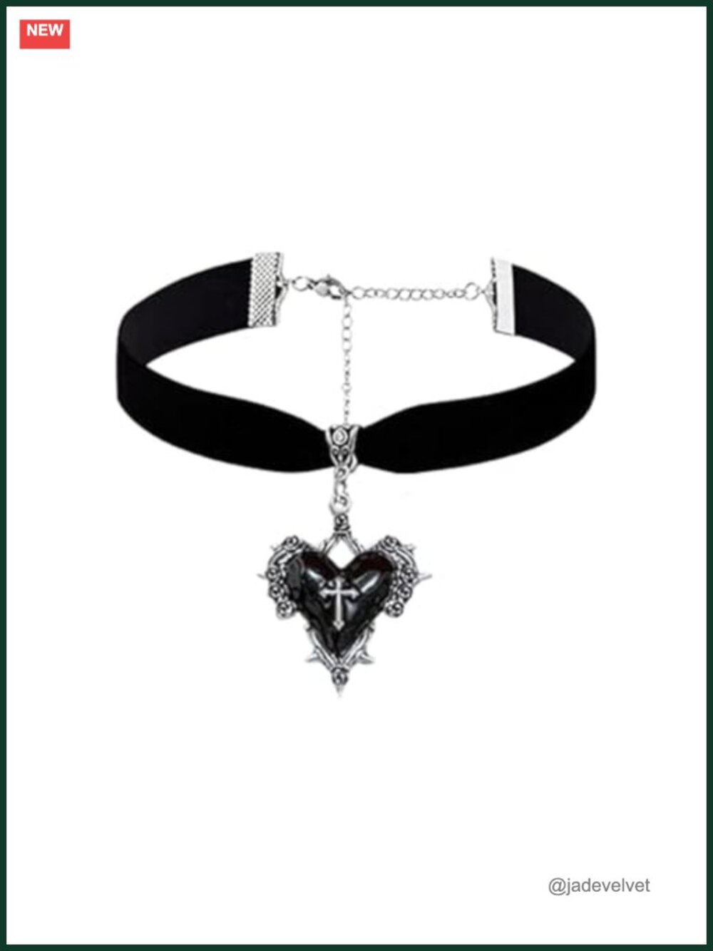 Gothic Cross Necklace Ornate Pendant Costume Jewelry